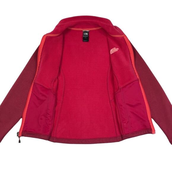 THE NORTH FACE Jersey Fleece Jacket Women S Pink Ful Zip Gorpcore Outdoor Travel - Picture 5 of 8